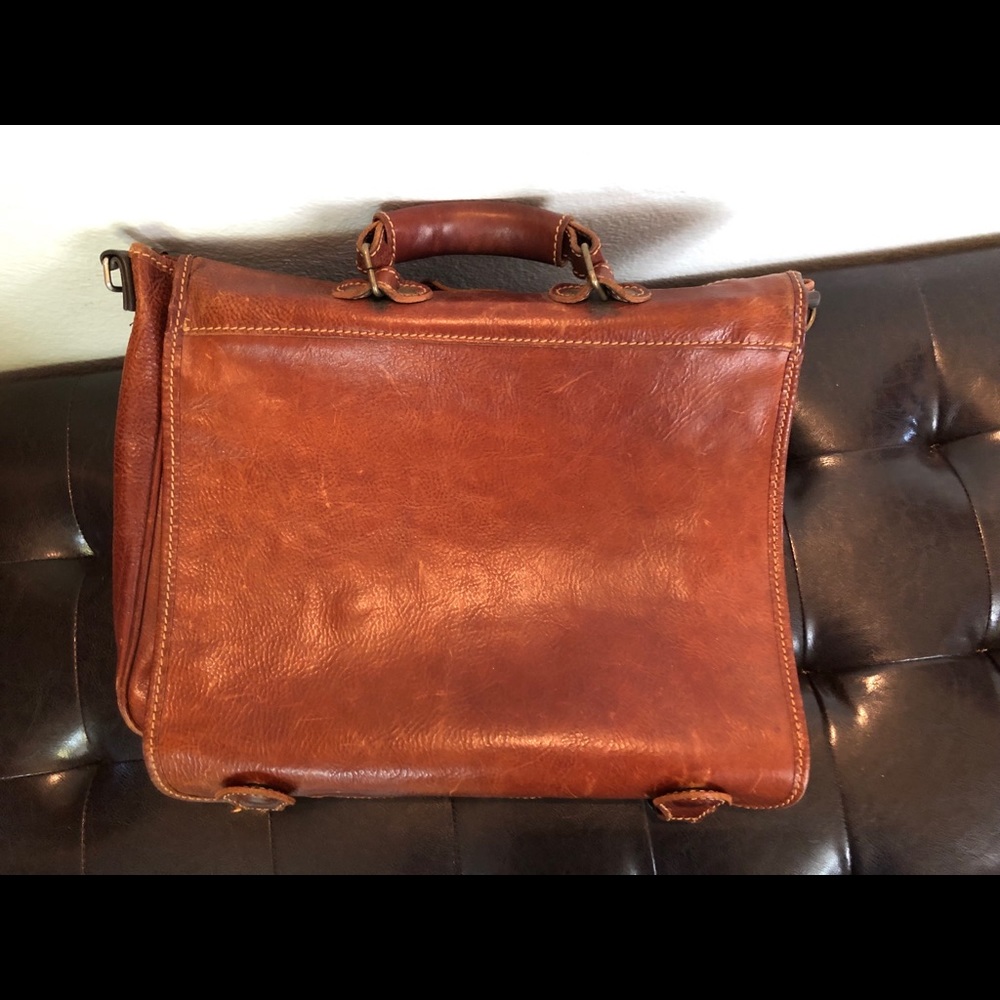 Handmade 100% Italian leather computer/msngr bag